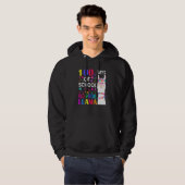 100 Days Of School No Prob Llama Llama Teacher Stu Hoodie (Voorkant volledig)