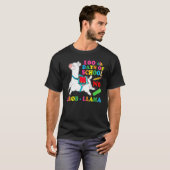 100 Days Of School No Prob Llama Lover Teacher Kid T-shirt (Voorkant volledig)
