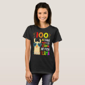 100 Days Of School No Prob Llama Lover Teacher Kid T-shirt (Voorkant volledig)