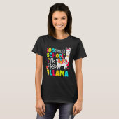 100 days of school no prob llama t-shirt (Voorkant volledig)