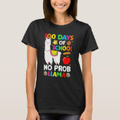 100 Days Of School No Prob Llama Teacher 100th Day T-shirt (Voorkant)