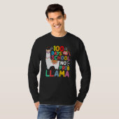 100 Days of School No Probllama Llama 100 Days of  T-shirt (Voorkant volledig)