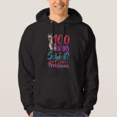 100 Days of School No Probllama Llama 100th Day Of Hoodie (Voorkant)