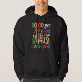 100 Days Of School No Probllama Llama 100th Day Te Hoodie (Voorkant)