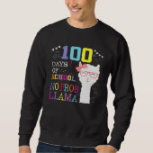 100 Days Of School No Probllama Llama 100th Day Trui (Voorkant)