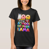 100 Days of School No Probllama Llama Gift Kids Gi T-shirt (Voorkant)