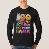 100 Days of School No Probllama Llama Gift Kids Gi T-shirt (Voorkant)