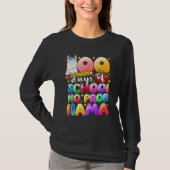 100 Days of School No Probllama Llama Gift Kids Gi T-shirt (Voorkant)