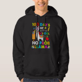 100 Days Of School No Probllama Llama Happy 100th  Hoodie (Voorkant)