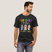 100 Days Of School No Probllama Llama Happy 100th T-shirt (Voorkant volledig)