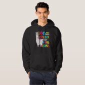 100 Days Of School No Probllama Llama Lover Happy  Hoodie (Voorkant volledig)
