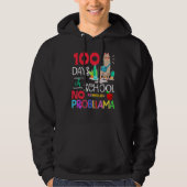 100 Days Of School No Probllama Llama Shirt Llama  (Voorkant)