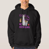 100 Days Of School No Probllama Llama Teacher 100t Hoodie (Voorkant)