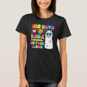 100 Days Of School No Probllama Shirts, Teacher Ll T-shirt (Voorkant)