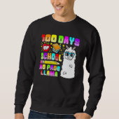 100 Days Of School No Probllama Shirts, Teacher Ll Trui (Voorkant)