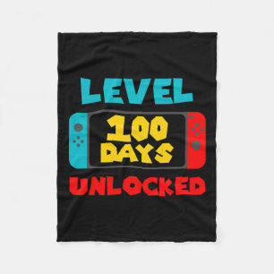 100 Days of School ontgrendeld 100th Day Video Gam Fleece Deken