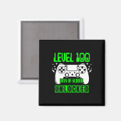 100 Days of School ontgrendelde videogames voor jo Magneet (Voorkant / Achterkant)