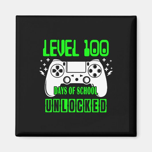 100 Days of School ontgrendelde videogames voor jo Magneet (Voorkant)