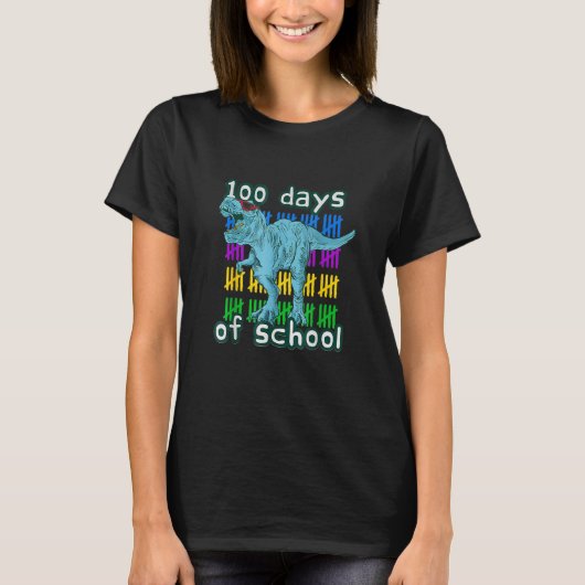 100 Days Of School Outfits 100th Day For Students T-shirt (Voorkant)