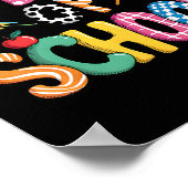 100 Days Of School Preppy Coquette Bow 100 Day Sma Poster (Hoek)