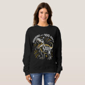 100 Days of School Retro Athletic Roaring T-Rex Di Trui (Voorkant volledig)
