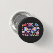 100 Days Of School  Ronde Button 3,2 Cm (Voorkant /achterkant)