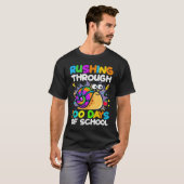 100 Days Of School Rushing Through Snail Pupil & S T-shirt (Voorkant volledig)