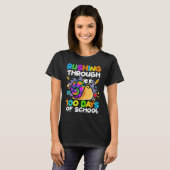 100 Days Of School Rushing Through Snail Pupil & S T-shirt (Voorkant volledig)
