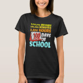 100 Days Of School Seconds Minutes Hours 100th Day T-shirt (Voorkant)