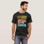 100 Days Of School Seconds Minutes Hours 100th Day T-shirt (Voorkant volledig)
