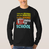 100 Days Of School Seconds Minutes Hours 100th Day T-shirt (Voorkant)