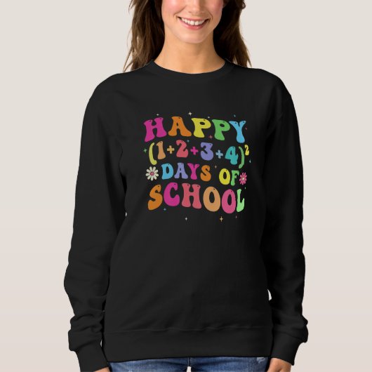 100 Days Of School Shirt Math Equation Middle Scho (Voorkant)