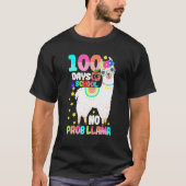 100 Days Of School Shirt No Probllama Llama 100 Da (Voorkant)