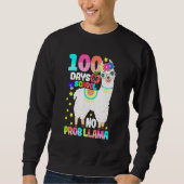 100 Days Of School Shirt No Probllama Llama 100 Da (Voorkant)