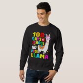100 Days Of School Shirt No Probllama Llama 100th  (Voorkant volledig)