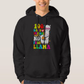 100 Days Of School Shirt No Probllama Llama 100th  (Voorkant)
