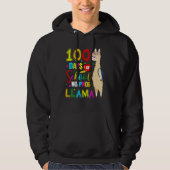 100 Days Of School Shirt No Probllama Llama 100th (Voorkant)