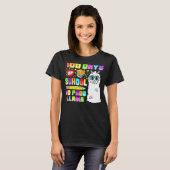 100 Days of School Shirt No Probllama Llama 100th  (Voorkant volledig)