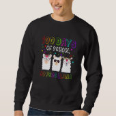 100 Days of School Shirt No Probllama Llama 100th  (Voorkant)