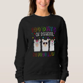 100 Days of School Shirt No Probllama Llama 100th (Voorkant)