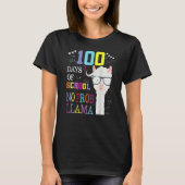 100 Days Of School Shirt No Probllama Llama 100th  (Voorkant)