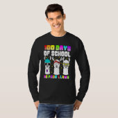 100 Days Of School Shirt No Probllama Llama 100th  (Voorkant volledig)