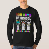 100 Days Of School Shirt No Probllama Llama 100th  (Voorkant)