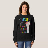 100 Days Of School Shirt No Probllama Llama 100Th  (Voorkant volledig)