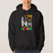 100 Days Of School Shirt No Probllama Llama 100th  (Voorkant)