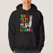 100 Days Of School Shirt No Probllama Llama 100th  (Voorkant)