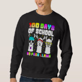 100 Days Of School Shirt No Probllama Llama 100th  (Voorkant)