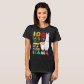 100 Days Of School Shirt No Probllama Llama 100th  (Voorkant volledig)