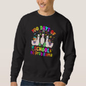 100 Days of School Shirt No Probllama Llama for Te (Voorkant)
