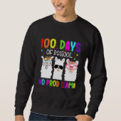 100 Days of School Shirt No Probllama Llama Teache (Voorkant)
